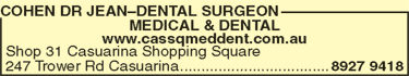 Cohen Dr Jean'Dental Surgeon - Dentists Australia 1