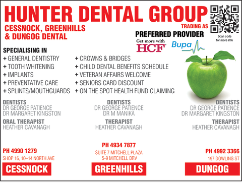 Hunter Dental Group Cessnock, Greenhills & Dungog Dental - Dentists Australia 1