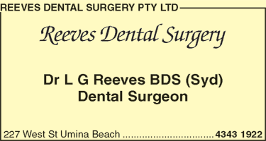 Reeves Dental Surgery Pty Ltd - Dentists Australia 1